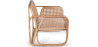 Buy Rattan Armchair with Cushion, Boho Bali Design - Leta White 60300 in the Europe