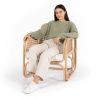 Buy Rattan Armchair with Cushion, Boho Bali Design - Leta White 60300 at MyFaktory