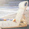 Buy Beach Chair in Rattan, Boho Bali Design - Manra Natural 60307 - in the EU