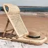 Buy Beach Chair in Rattan, Boho Bali Design - Manra Natural 60307 home delivery
