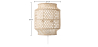 Buy Bamboo Wall Lamp Shade, Boho Bali Style - Lorna Natural 60485 - prices