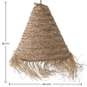 Buy Pendant Lamp Shade, Boho Bali Style - Deya Natural 60486 - prices
