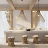 Buy Woven Rattan Pendant Light, Boho Bali Style - Perca Natural 60489 with a guarantee