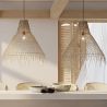 Buy Woven Rattan Pendant Light, Boho Bali Style - Perca Natural 60489 - in the EU