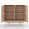 Buy Natural Wood Sideboard - Boho Bali Design - 2 doors -  Wada Natural 60510 home delivery