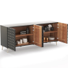 Buy Wooden Design Sideboard - Black - Prana Black 60343 at MyFaktory