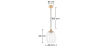 Buy Amaia pendant lamp - Crystal and metal Grey 60530 at MyFaktory