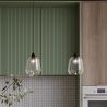 Buy Amaia pendant lamp - Crystal and metal Grey 60530 with a guarantee