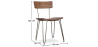 Buy x2 Industrial style hairpin chair - Wood and metal Silver 60531 with a guarantee