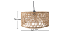 Buy Woven Rattan Pendant Light, Boho Bali Style - Orna Natural 60490 home delivery