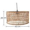 Buy Woven Rattan Pendant Light, Boho Bali Style - Orna Natural 60490 in the Europe