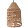 Buy Rattan Pendant Lamp, Boho Bali Style - Grau Natural 60491 - in the EU