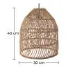 Buy Rattan Pendant Lamp, Boho Bali Style - Oya Natural 60492 at MyFaktory