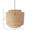 Buy Bamboo Ceiling Lamp, Boho Bali Style - Lorna Natural 60493 with a guarantee