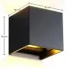 Buy Outdoor Wall Lamp 12W LED Double Sided Lighting - Aluminum Black 60529 at MyFaktory