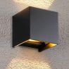 Buy Outdoor Wall Lamp 12W LED Double Sided Lighting - Aluminum Black 60529 - prices