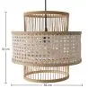 Buy Boho Bali Pendant Lamp, Bamboo and Rattan - Sar Natural 60488 - in the EU