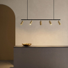 Buy Rail Ceiling Lamp - 5 Adjustable Gold Spotlights - 110CM - Lark Gold 60518 home delivery