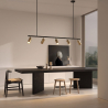 Buy Rail Ceiling Lamp - 5 Adjustable Gold Spotlights - 110CM - Lark Gold 60518 at MyFaktory