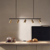 Buy Rail Ceiling Lamp - 5 Adjustable Gold Spotlights - 110CM - Lark Gold 60518 at MyFaktory