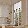 Buy Rail Ceiling Lamp - 5 Adjustable Gold Spotlights - 110CM - Lark Gold 60518 - prices