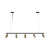 Buy Rail Ceiling Lamp - 5 Adjustable Gold Spotlights - 110CM - Lark Gold 60518 at MyFaktory