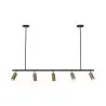 Buy Rail Ceiling Lamp - 5 Adjustable Gold Spotlights - 110CM - Lark Gold 60518 at MyFaktory