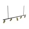 Buy Rail Ceiling Lamp - 5 Adjustable Gold Spotlights - 110CM - Lark Gold 60518 home delivery