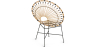 Buy Round Synthetic Rattan Outdoor Chair - Boho Bali Design - Monai Natural 60541 in the Europe