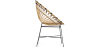 Buy Round Synthetic Rattan Outdoor Chair - Boho Bali Design - Monai Natural 60541 home delivery