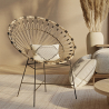 Buy Round Synthetic Rattan Outdoor Chair - Boho Bali Design - Monai Natural 60541 - prices