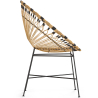 Buy Round Synthetic Rattan Outdoor Chair - Boho Bali Design - Monai Natural 60541 home delivery