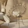 Buy Round Synthetic Rattan Outdoor Chair - Boho Bali Design - Monai Natural 60541 - prices