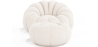 Buy Upholstered Armchair with Ottoman - White Boucle - Calera White 60542 in the Europe