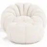 Buy Upholstered Armchair with Ottoman - White Boucle - Calera White 60542 in the Europe