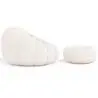 Buy Upholstered Armchair with Ottoman - White Boucle - Calera White 60542 home delivery