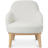 Buy Upholstered Dining Chair - White Boucle - Yenva White 60543 - in the EU