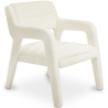 Buy Upholstered Dining Chair - White Boucle - Larsa White 60544 at MyFaktory