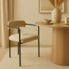 Buy Upholstered Dining Chair - Velvet - Yara Taupe 60545 - prices