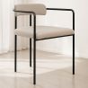 Buy Upholstered Dining Chair - Velvet - Yara Taupe 60545 - prices