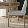 Buy Upholstered Dining Chair - White Boucle - Leira White 60550 at MyFaktory