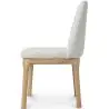 Buy Upholstered Dining Chair - White Boucle - Leira White 60550 home delivery
