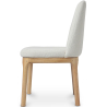 Buy Upholstered Dining Chair - White Boucle - Leira White 60550 home delivery
