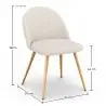 Buy Pack Industrial Wooden Table (220cm) & 8 Bouclé Upholstered Chairs - Bennett White 60558 home delivery