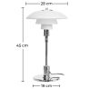 Buy PL 3/2 Desk Lamp - Steel/Opal Glass Steel 15226 - in the EU