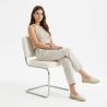 Buy Dining Chair Boucle Design - Nui White 60539 at MyFaktory