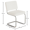 Buy Dining Chair Boucle Design - Nui White 60539 with a guarantee