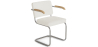 Buy Dining Chair Boucle Design with Armrest - Nui White 60540 in the Europe