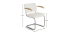 Buy Dining Chair Boucle Design with Armrest - Nui White 60540 at MyFaktory