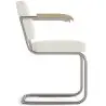 Buy Dining Chair Boucle Design with Armrest - Nui White 60540 with a guarantee